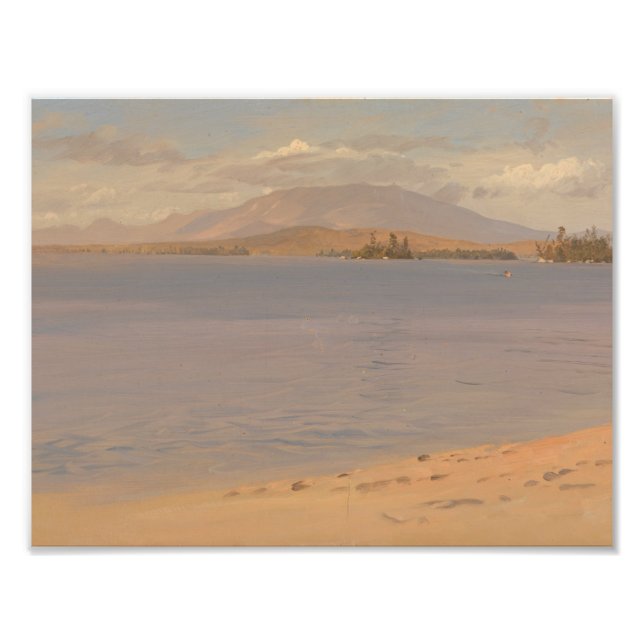 Frederic Edwin Church - Mount Katahdin från Sjö Fototryck (Framsidan)