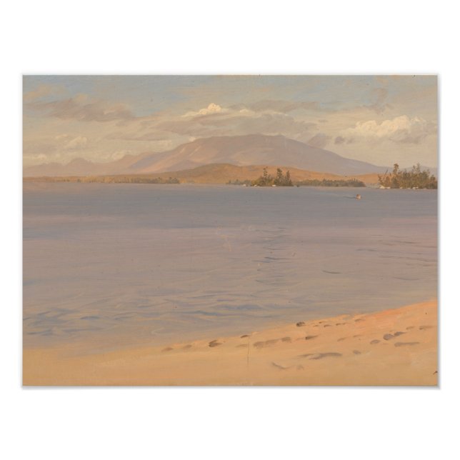 Frederic Edwin Church - Mount Katahdin från Sjö Fototryck (Framsidan)