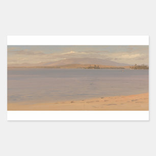 Frederic Edwin Church - Mount Katahdin från Sjö Rektangulärt Klistermärke