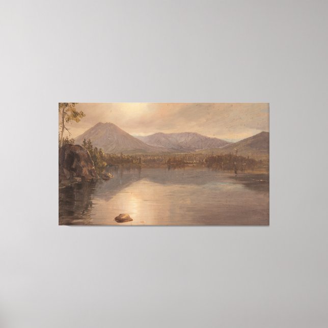 Frederic Edwin Church - Mounts Katahdin och Turner Canvastryck (Framsida)