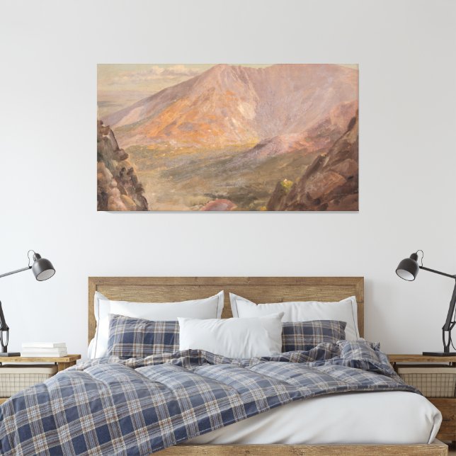 Frederic Edwin Church - Mt. Katahdin, Stora bassän Canvastryck (Insitu (sovrum))