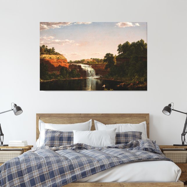 Frederic Edwin Church - Nedre fallen, Rochester, N Canvastryck (Insitu (sovrum))