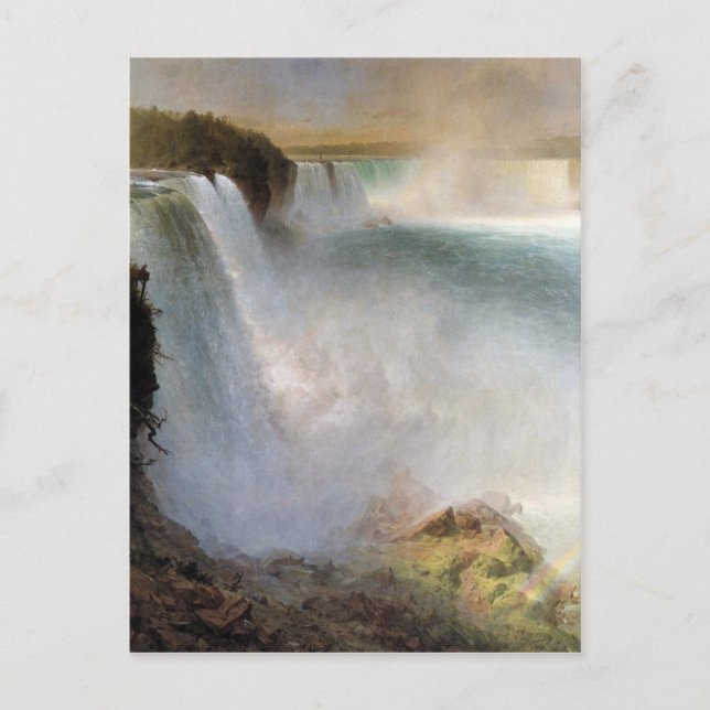 Frederic Edwin Church - Niagara Falls från Ame Vykort (Framsida)