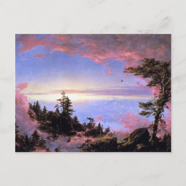 Frederic Edwin Church - Över molnen vid solljus Vykort (Framsida)