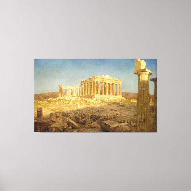 FREDERIC EDWIN CHURCH - Parthenon - 1871 - Canvastryck (Framsida)