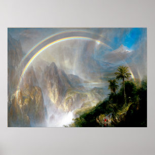 Frederic Edwin Church - Rainy Season i Tropiken Poster