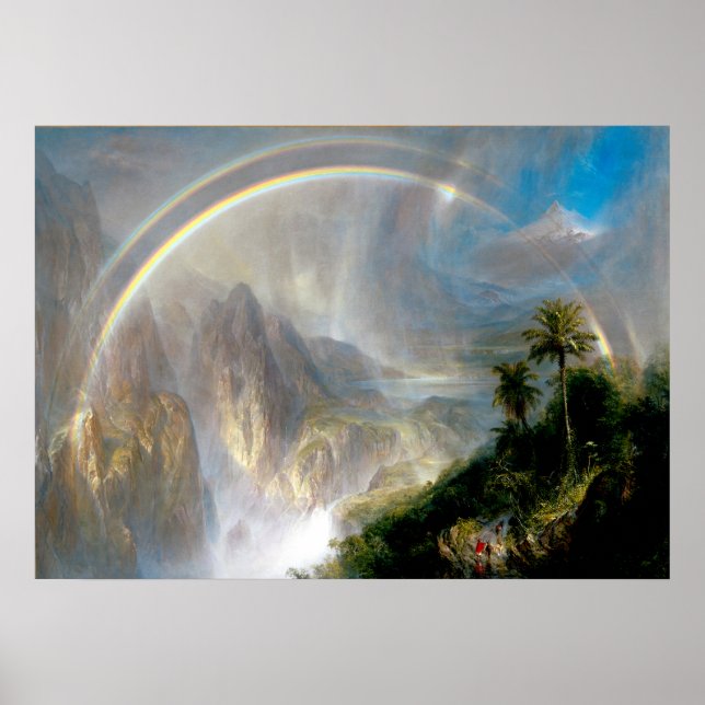 Frederic Edwin Church - Rainy Season i Tropiken Poster (Framsidan)