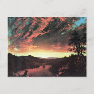 Frederic Edwin Church - Secluded liggande i landsk Vykort