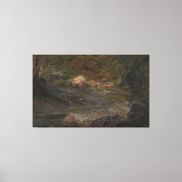 Frederic Edwin Church - Skogsscen Canvastryck
