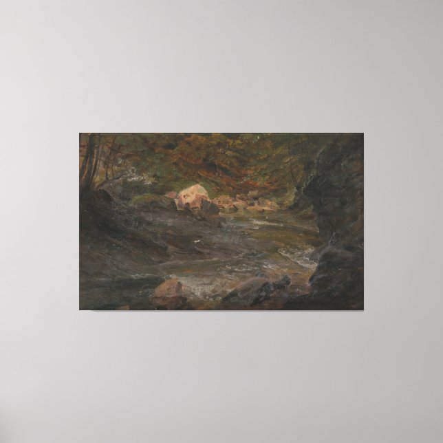 Frederic Edwin Church - Skogsscen Canvastryck (Framsida)