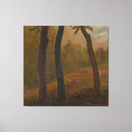 Frederic Edwin Church - Skogsscen Canvastryck