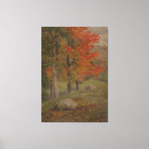 Frederic Edwin Church - Skogsscen Canvastryck