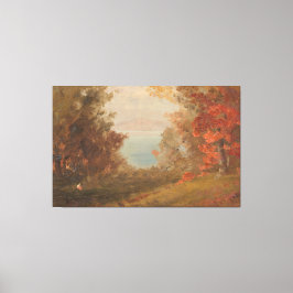 Frederic Edwin Church - Skogsscen Canvastryck