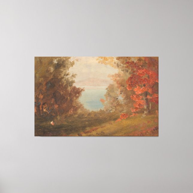 Frederic Edwin Church - Skogsscen Canvastryck (Framsida)