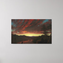 Frederic Edwin Church - Skymning i vildmarken Canvastryck