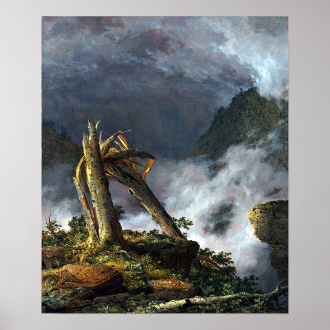 Frederic Edwin Church Storm i bergen Poster (Framsidan)