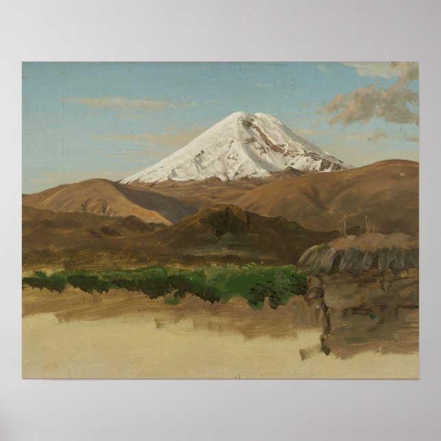 Frederic Edwin Church - Study of Mount Chimborazo Poster (Framsidan)
