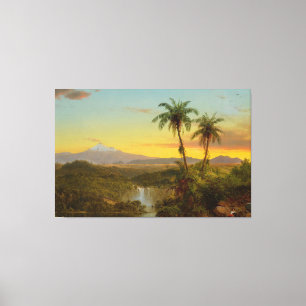 Frederic Edwin Church - Sydamerikanskt landskap Canvastryck