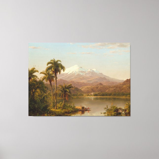 FREDERIC EDWIN CHURCH - TAMACA HANDFLATAN - 1854 - CANVASTRYCK (Framsida)