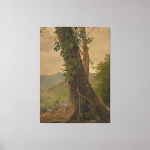 Frederic Edwin Church - Trädstam Canvastryck