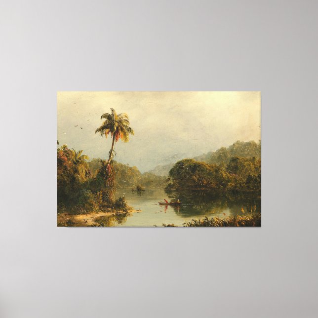FREDERIC EDWIN CHURCH - TROPICAL LANDSCAPE - 1855 CANVASTRYCK (Framsida)