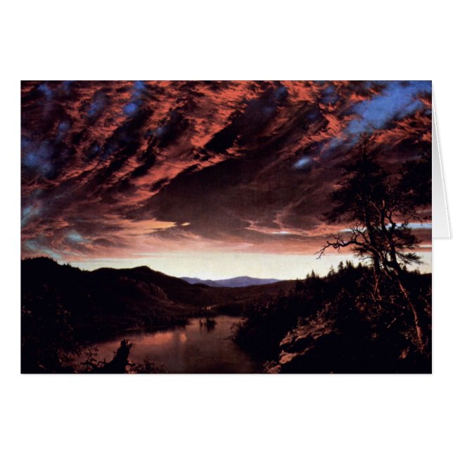 Frederic Edwin Church - Twilight in Wilderness OBS Kort (Framsidan Horizontal)