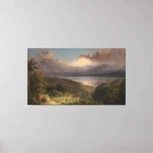 Frederic Edwin Church - Utsikt över Cotopaxi Canvastryck
