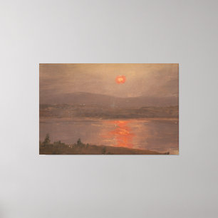 Frederic Edwin Church - Utsikt över Hudson Canvastryck