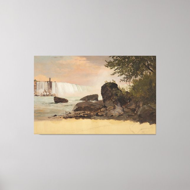 Frederic Edwin Church - View of the Canadian Falls Canvastryck (Framsida)
