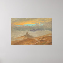 Frederic Edwin Church - Vinterlandskap, Utsikt öve Canvastryck