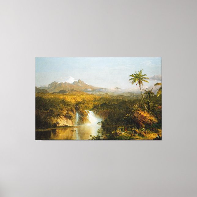 FREDERIC EDWIN CHURCH - VY OF COTOPAXI - 1857 - CANVASTRYCK (Framsida)