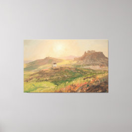 Frederic Edwin Church - Vy över Akropolis Canvastryck