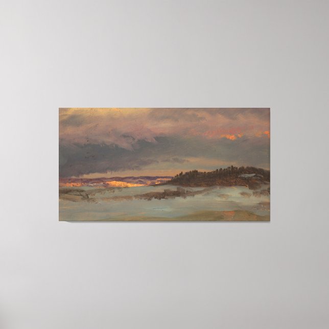 Frederic Edwin Church - Watch Tower in Italy Canvastryck (Framsida)