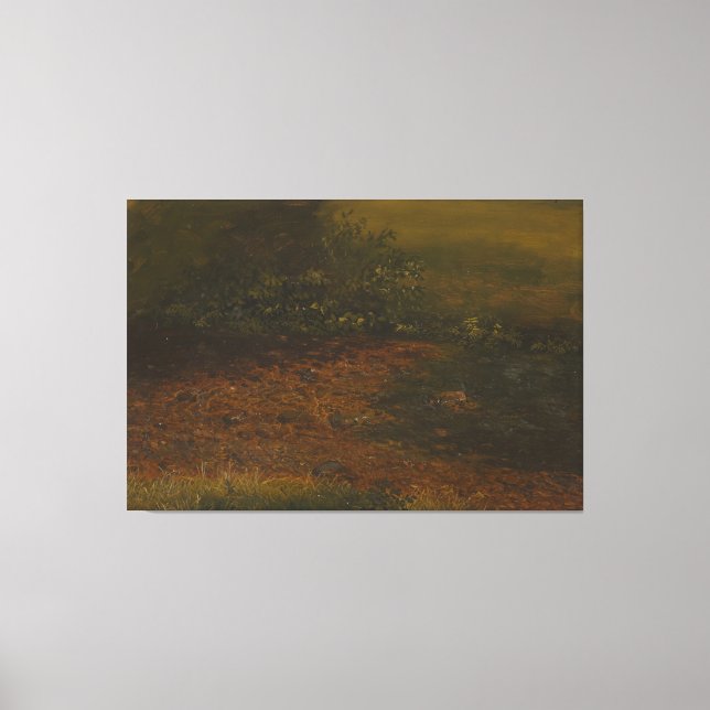 Frederic Edwin Church - Woodland Scene Canvastryck (Framsida)