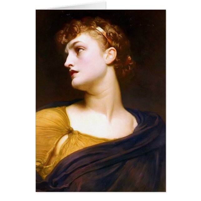 Frederic Leighton- Antigone Hälsningskort (Framsidan)