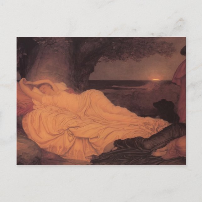 Frederic Leighton- Cymon and Iphigenia Vykort (Framsida)