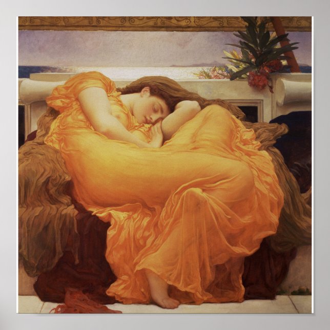 Frederic Leighton - Flaming June Poster (Framsidan)