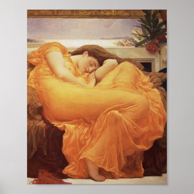Frederic Leighton - Flaming June Poster (Framsidan)