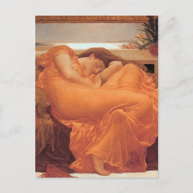Frederic Leighton Flaming June Vykort (Framsida)