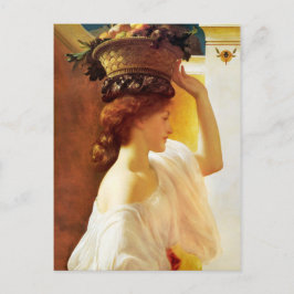 Frederic Leighton Girl med basket of Frukt CC0953 Vykort