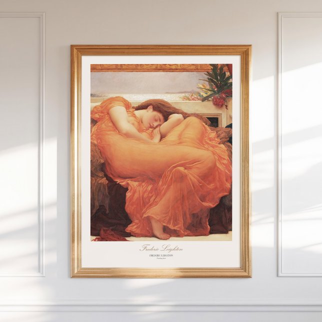 Frederic Lord Leighton Flaming June Painting Art Poster (Skapare uppladdad)