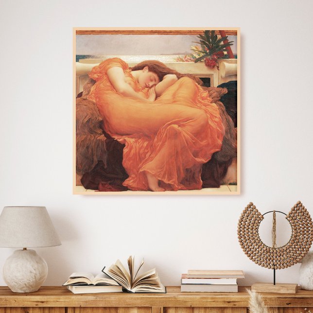 Frederic Lord Leighton Flaming June Square Art Poster (Skapare uppladdad)