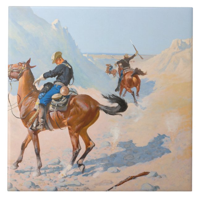 Frederic Remington - Advance-Guard eller Mil Kakelplatta (Framsidan)