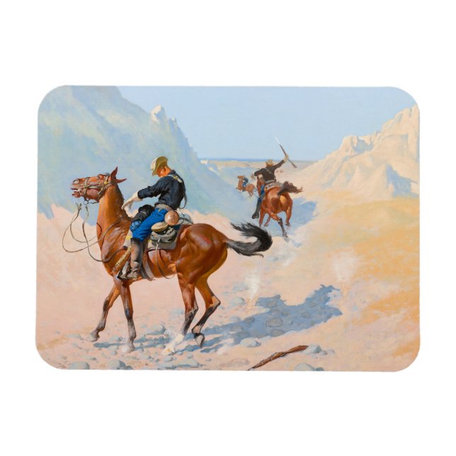 Frederic Remington - Advance-Guard eller Mil Magnet (Horisontell)