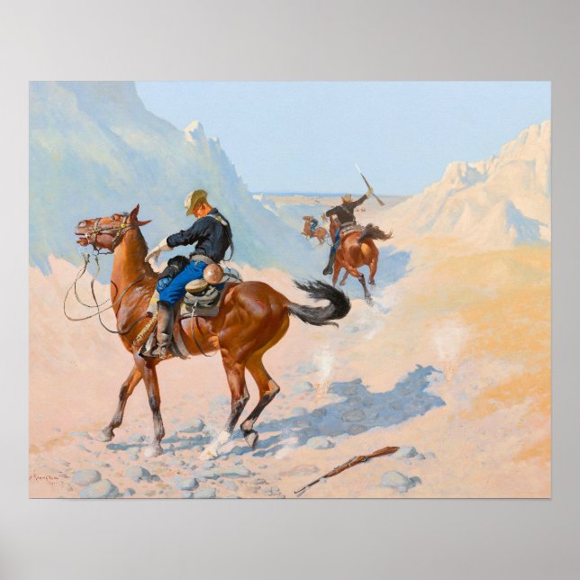 Frederic Remington - Advance-Guard eller Mil Poster (Framsidan)