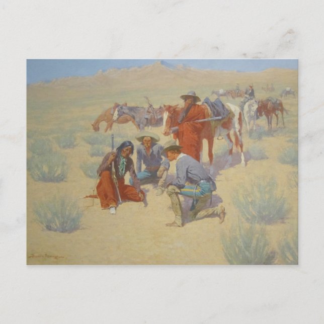 Frederic Remington Art Vykort (Framsida)