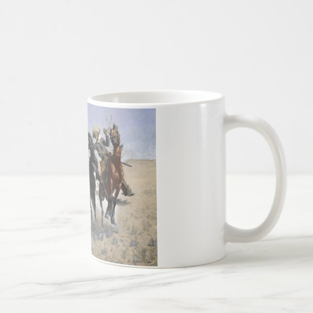 Frederic Remington - Att hjälpa en kamrat Kaffemugg (Höger)