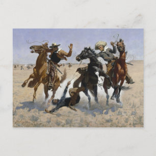 Frederic Remington - Att hjälpa en kamrat Vykort
