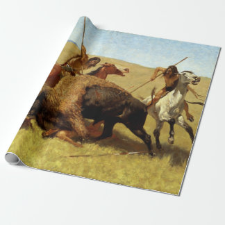 Frederic Remington Buffalo Hunt Presentpapper