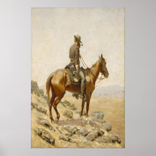 Frédéric Remington Cowboy-målning Western Art Poster